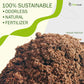 Fishnure 16lb sustainably sourced odorless organic humus compost fertilizer