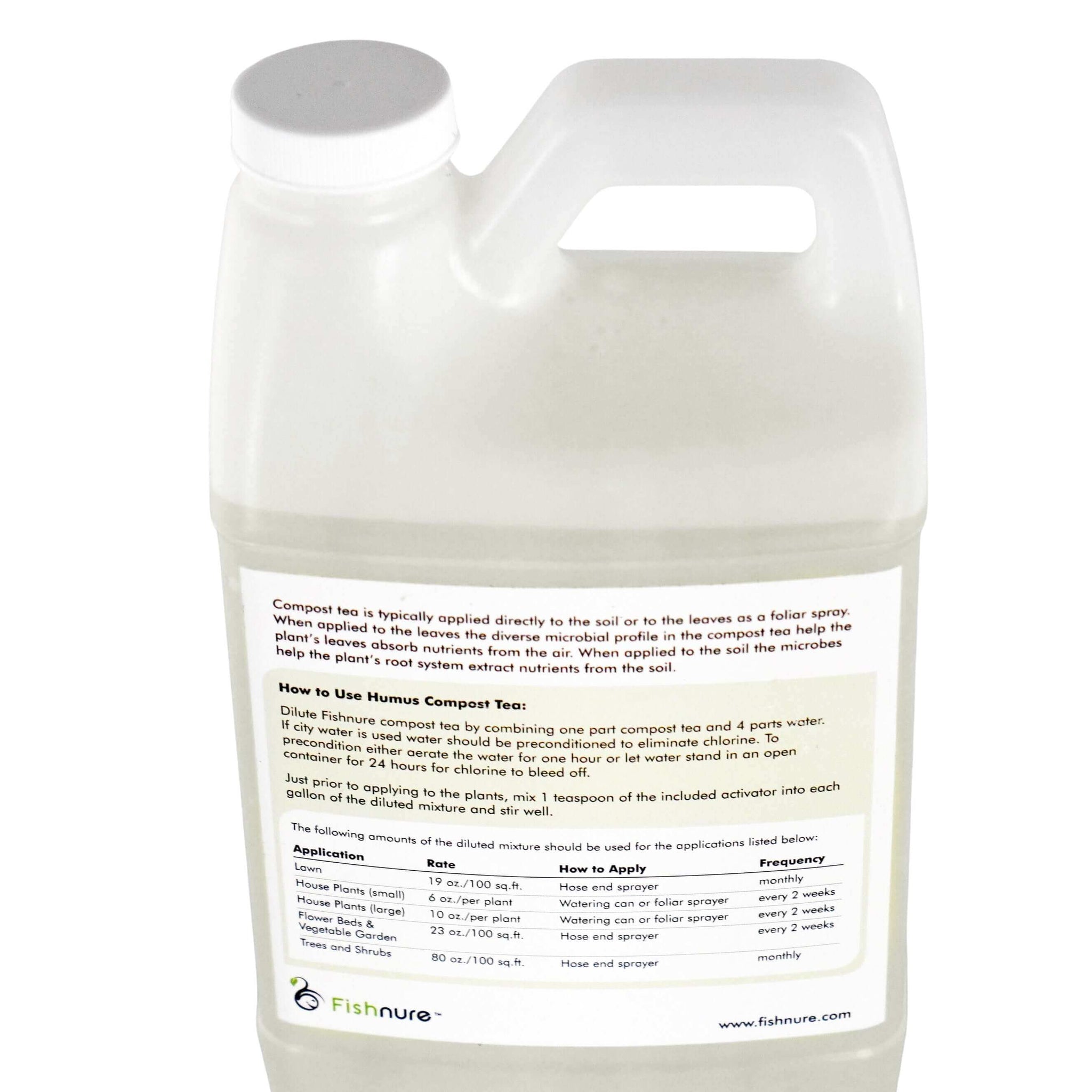 64 oz. Fish Manure Humus Compost Tea liquid fertilizer